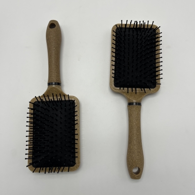 Natural Coconut plant fiber High quality Paddle Hair Brush