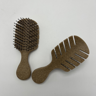 Mini Size Natural Coconut plant fiber Hair Brush 
