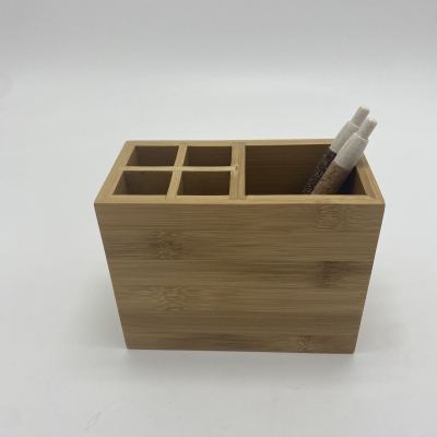 Bamboo Material multi divers pen Container