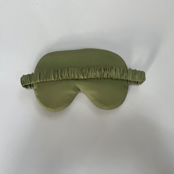 Drawstring bag packing Bamboo Fiber Sleeping Set  (Eye mask + Knot Hair band + Scrunchies ) 